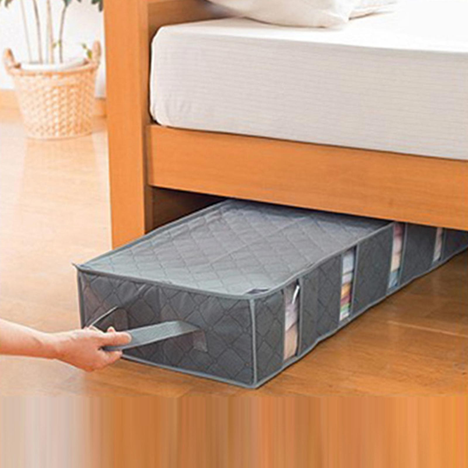 Food Storage Under Bed - Under Bed Dust-Proof Storage Organizer with