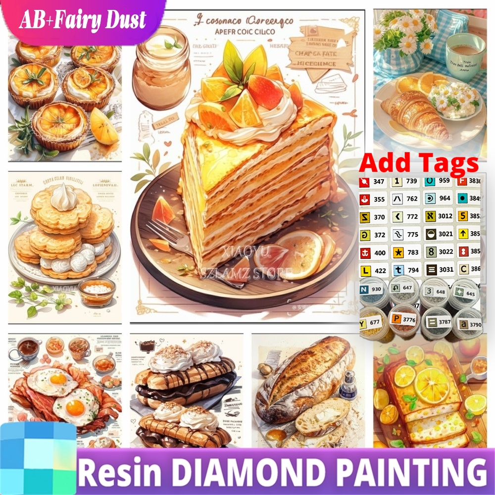 Food Storage For Restaurant - Resin Fairy Dust AB Bread Food