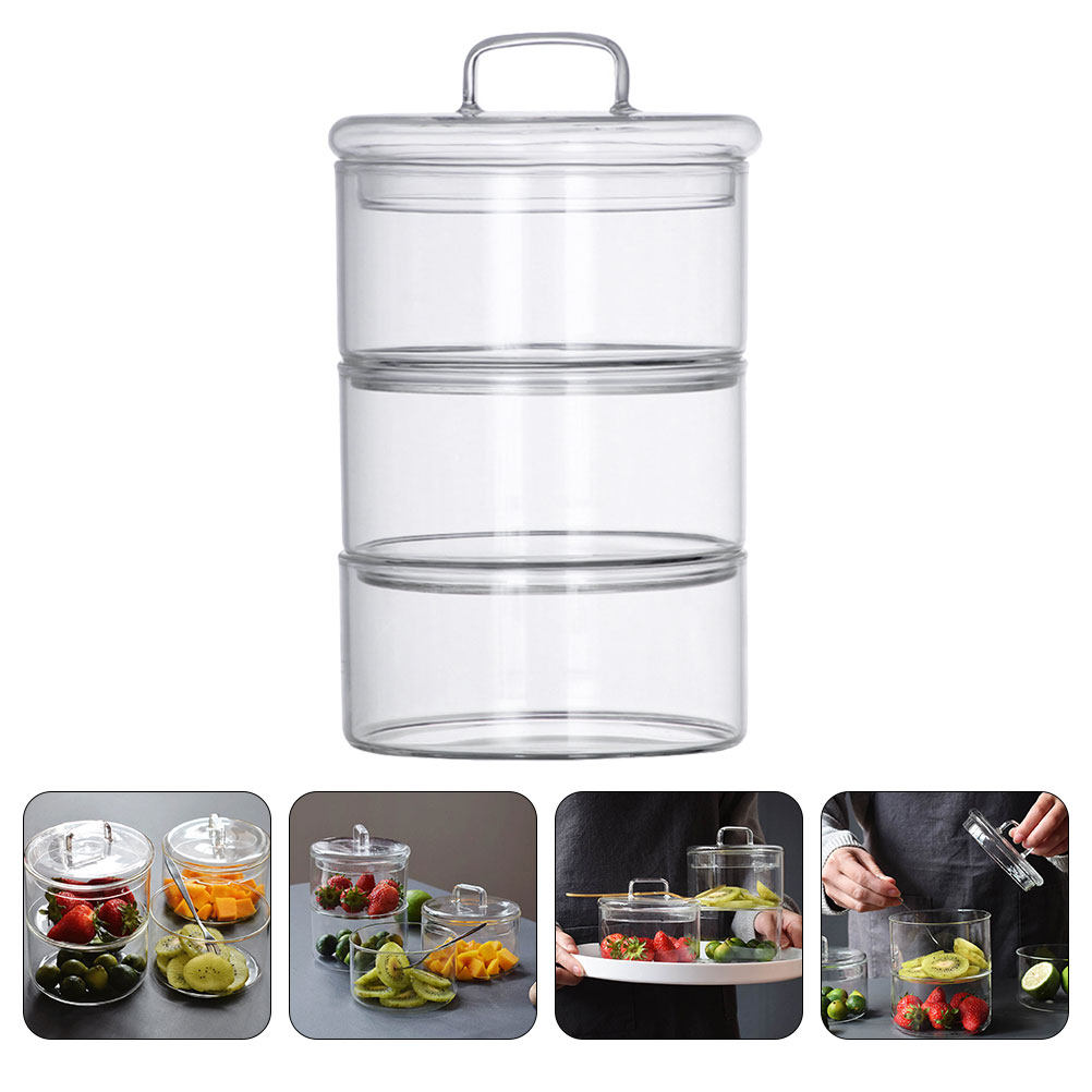 Food Storage For Refrigerator - 1Set Transparent Food Storage Bowl Stackable