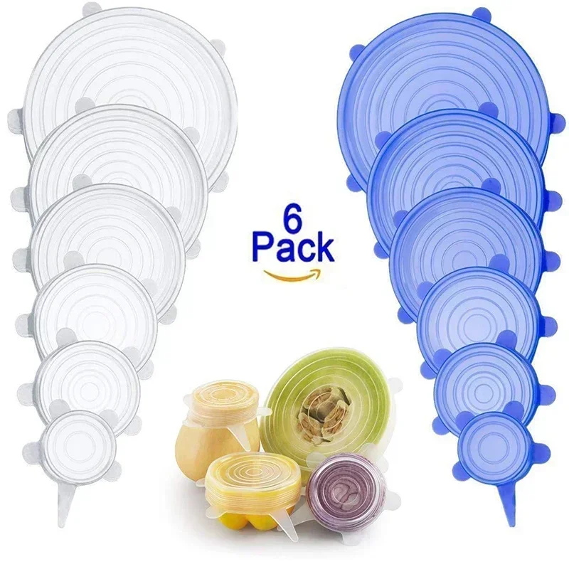 Silicone Stretch Lid - Adjustable For Kitchen Accessory Elastic Food
