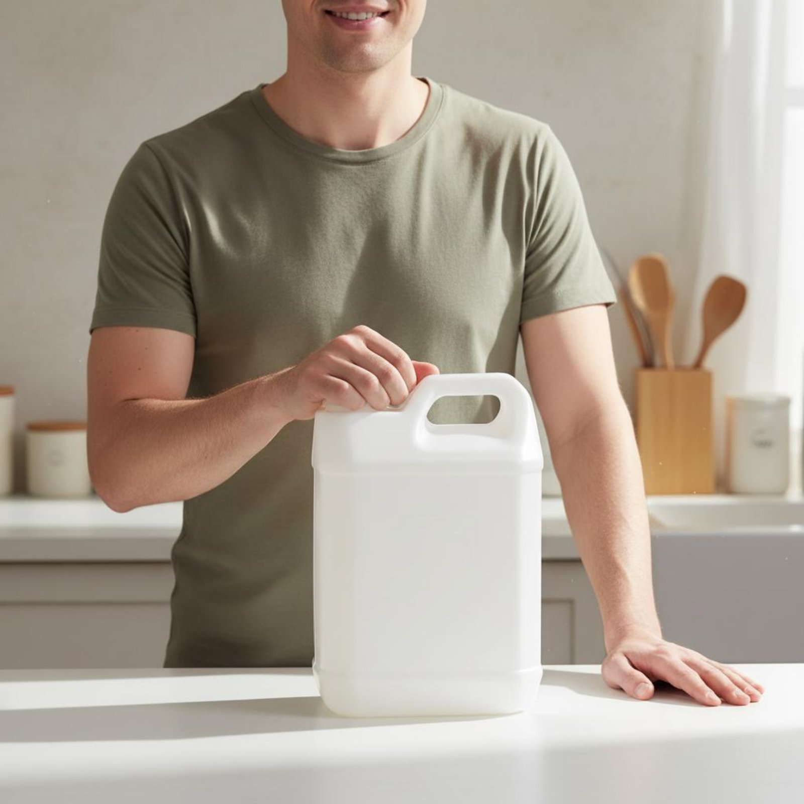 Food Storage And Containers - Food-Safe Plastic Jug Versatile Reusable Water