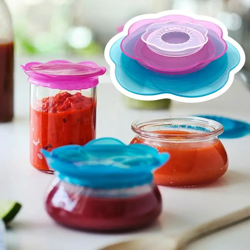 Silicone Stretch Lid - Silicone Stretch Lids Set Reusable Food