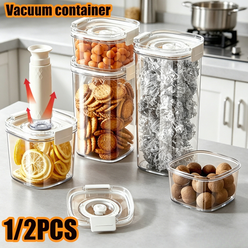 Food Storage Vacuum Containers - Electric Vacuum Seal Container, Coffee Beans