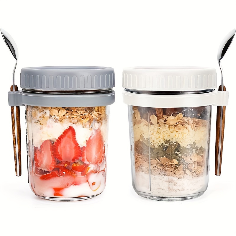 1pc/2pcs Glass Oatmeal Cup, Ov - Glass Meal Prep Container review and price