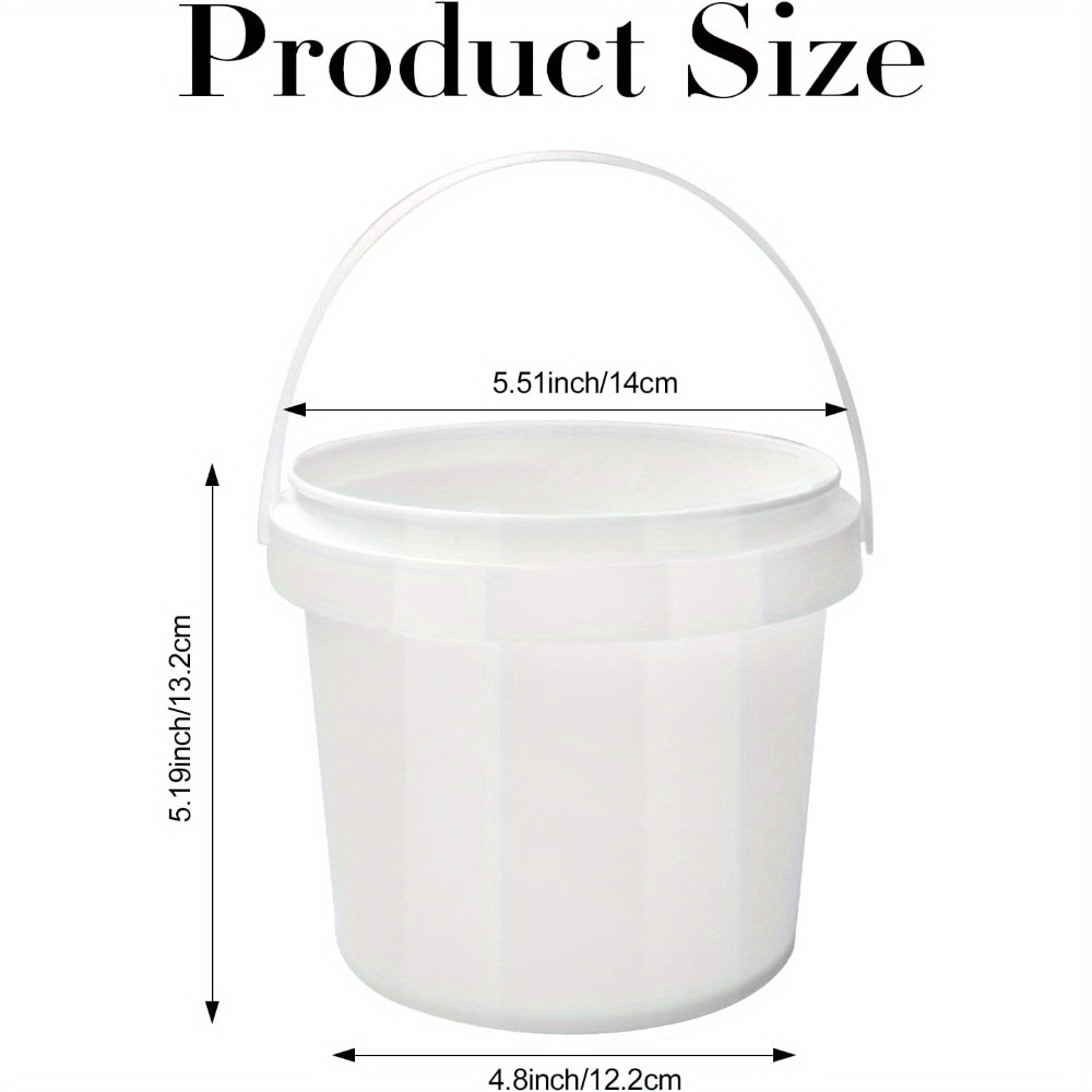13 Pack White Plastic Bucket 1 - Food Storage Quart Containers review and price