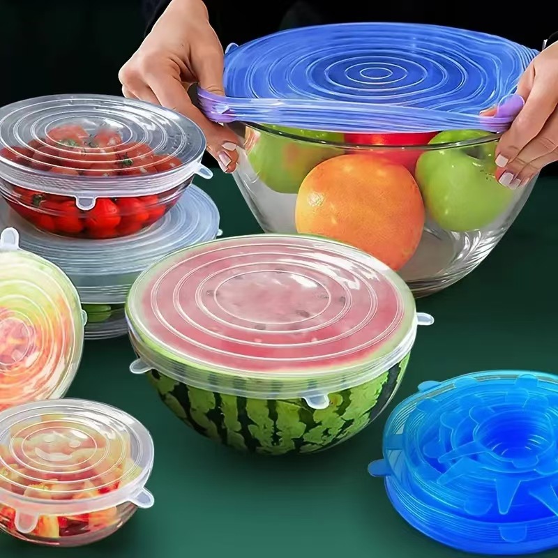 6pcs Reusable Silicone Fresh-K - Silicone Stretch Lid review and price
