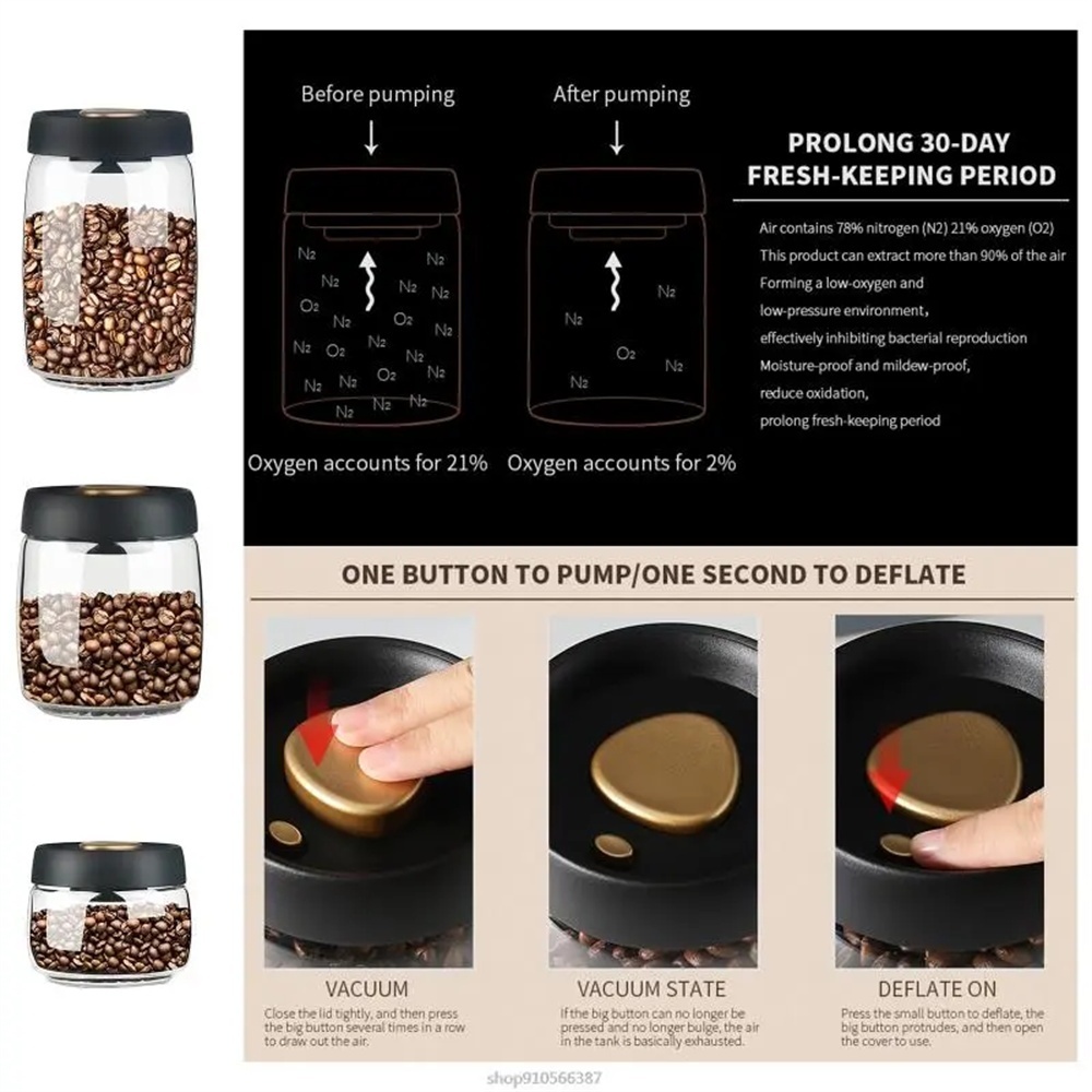 1pack Coffee Bean Storage Cont - Food Storage Vacuum Containers review and price