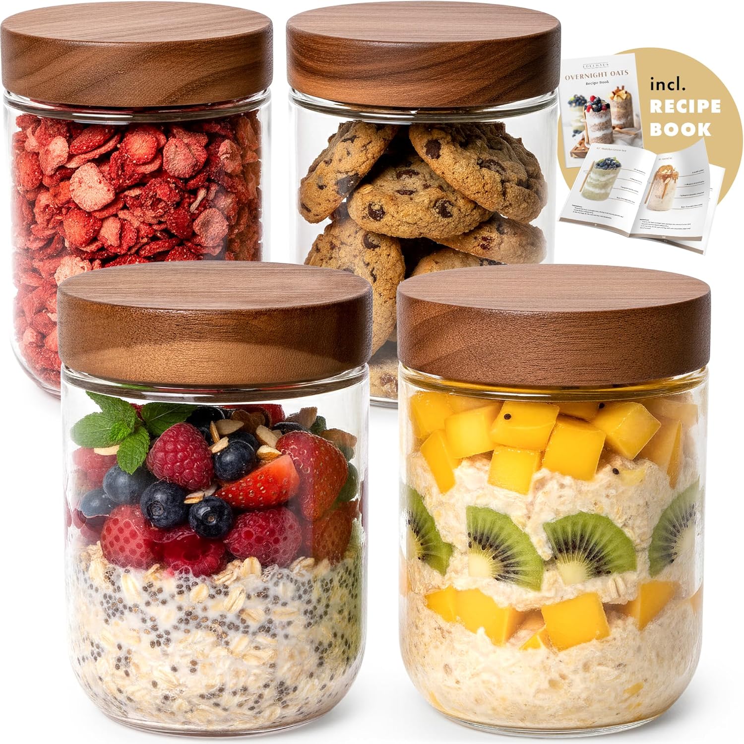 Overnight Oats Containers with - Glass Meal Prep Container review and price