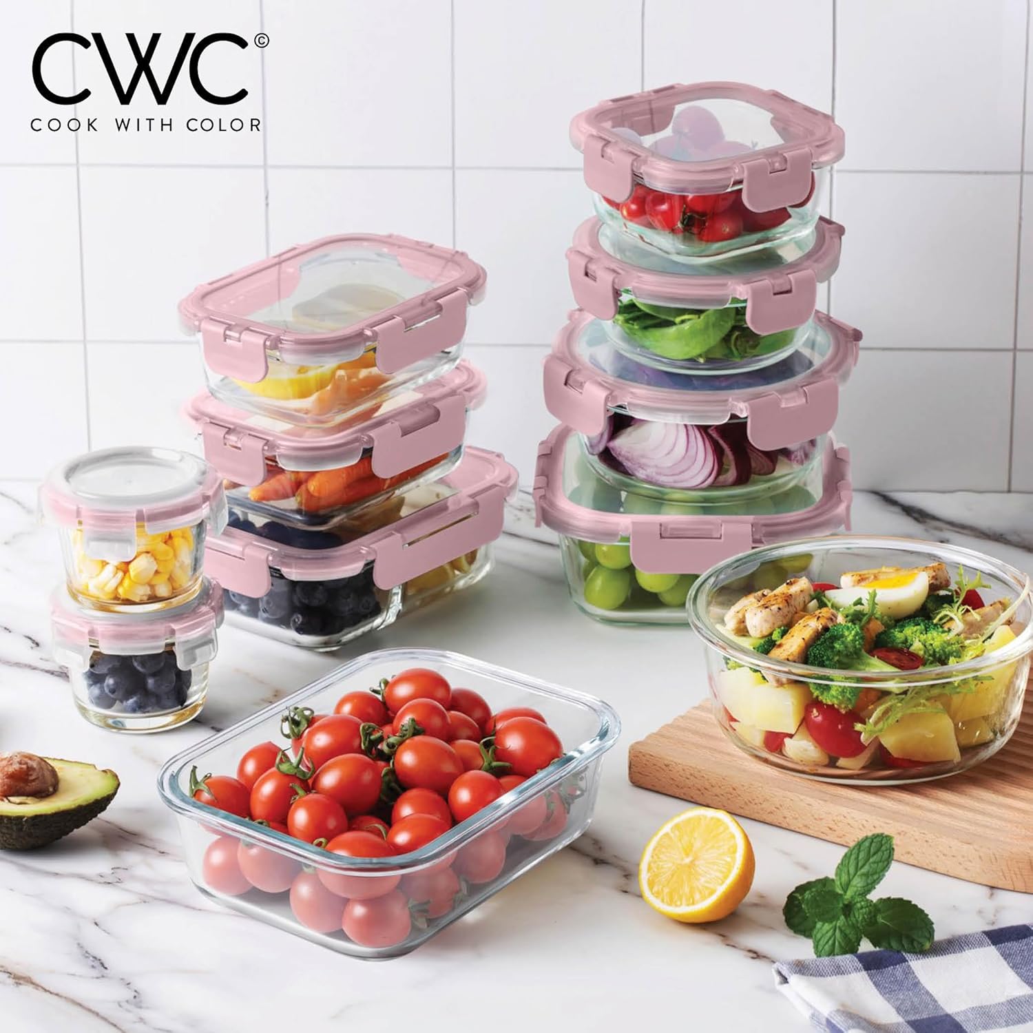 32-Pc Borosilicate Glass Food  - Glass Meal Prep Container review and price