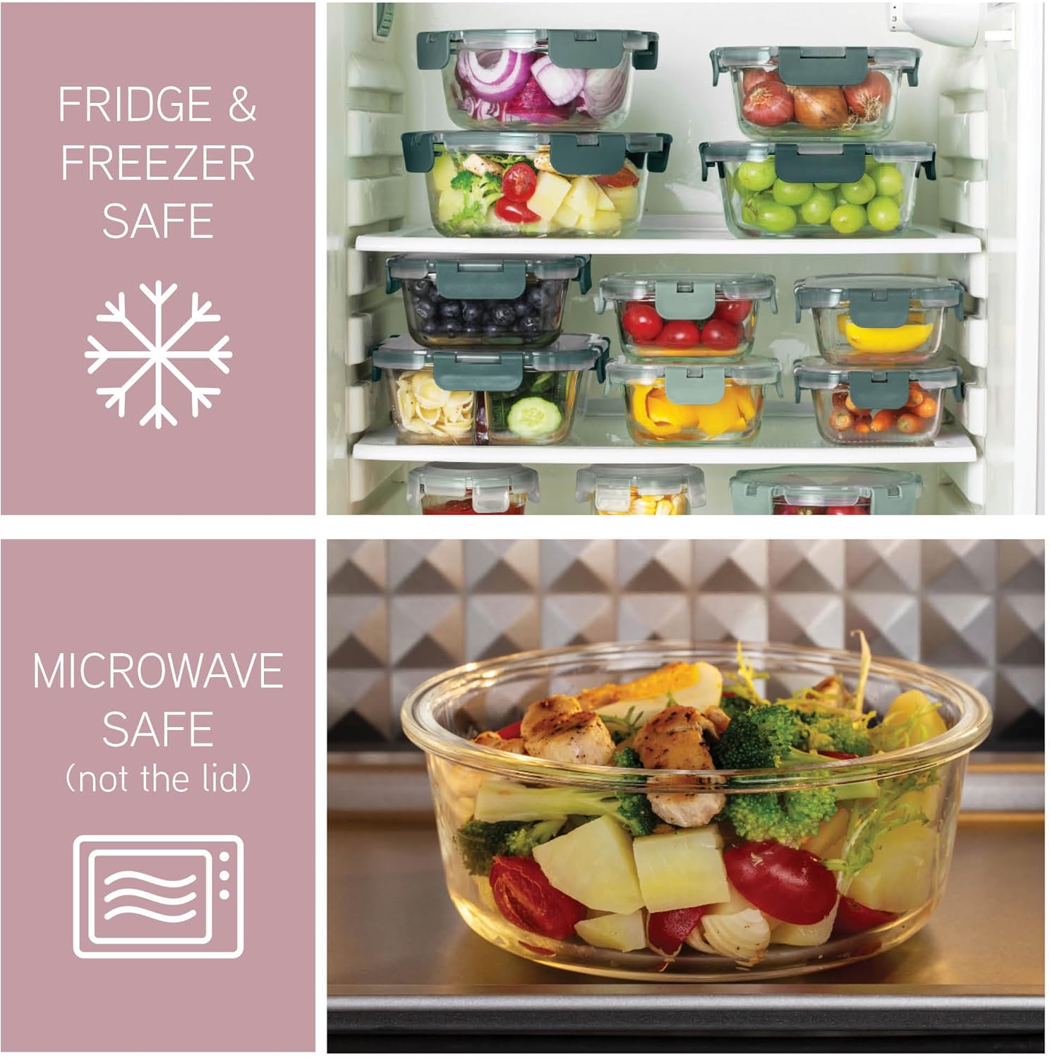 32-Pc Borosilicate Glass Food  - Glass Meal Prep Container review and price