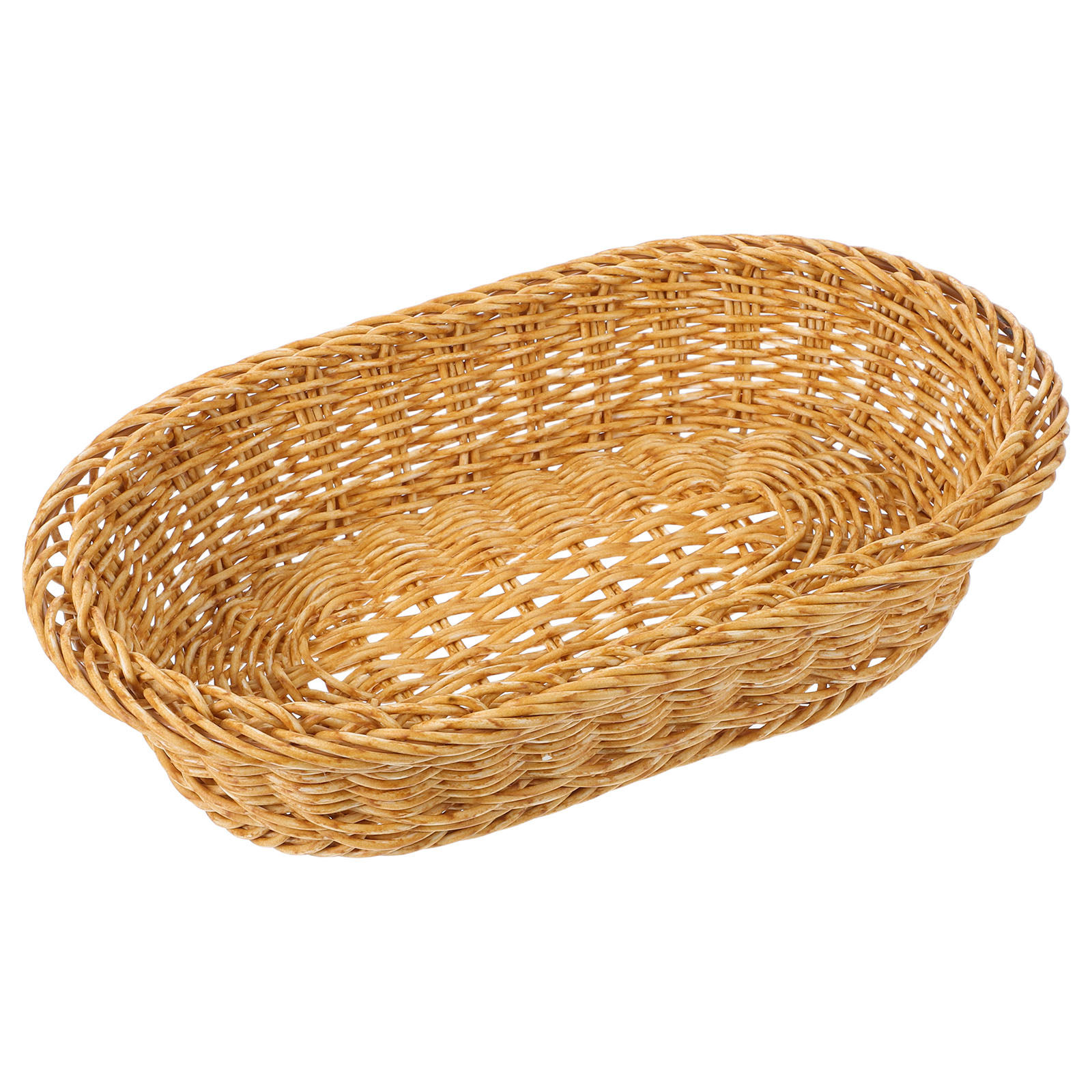 Plastic Woven Oval Bread Baske - Storage Food Tray review and price