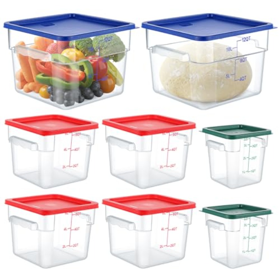 8 Set Square Food Storage Cont - Food Storage Quart Containers review and price