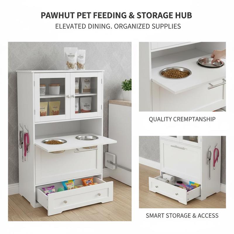 Dog Feeding Station with 2 Sto - Storage Tips For Food review and price