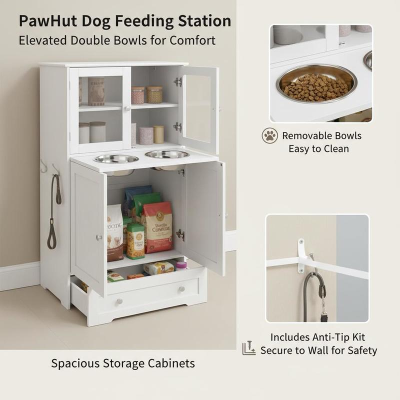 Dog Feeding Station with 2 Sto - Storage Tips For Food review and price
