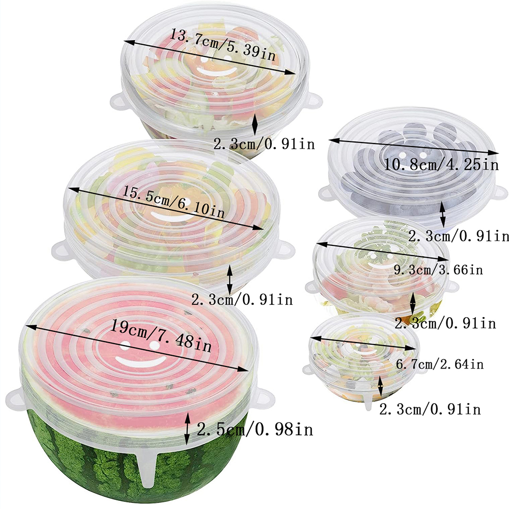 6PCS Stretch Silicone Covers S - Silicone Stretch Lid review and price