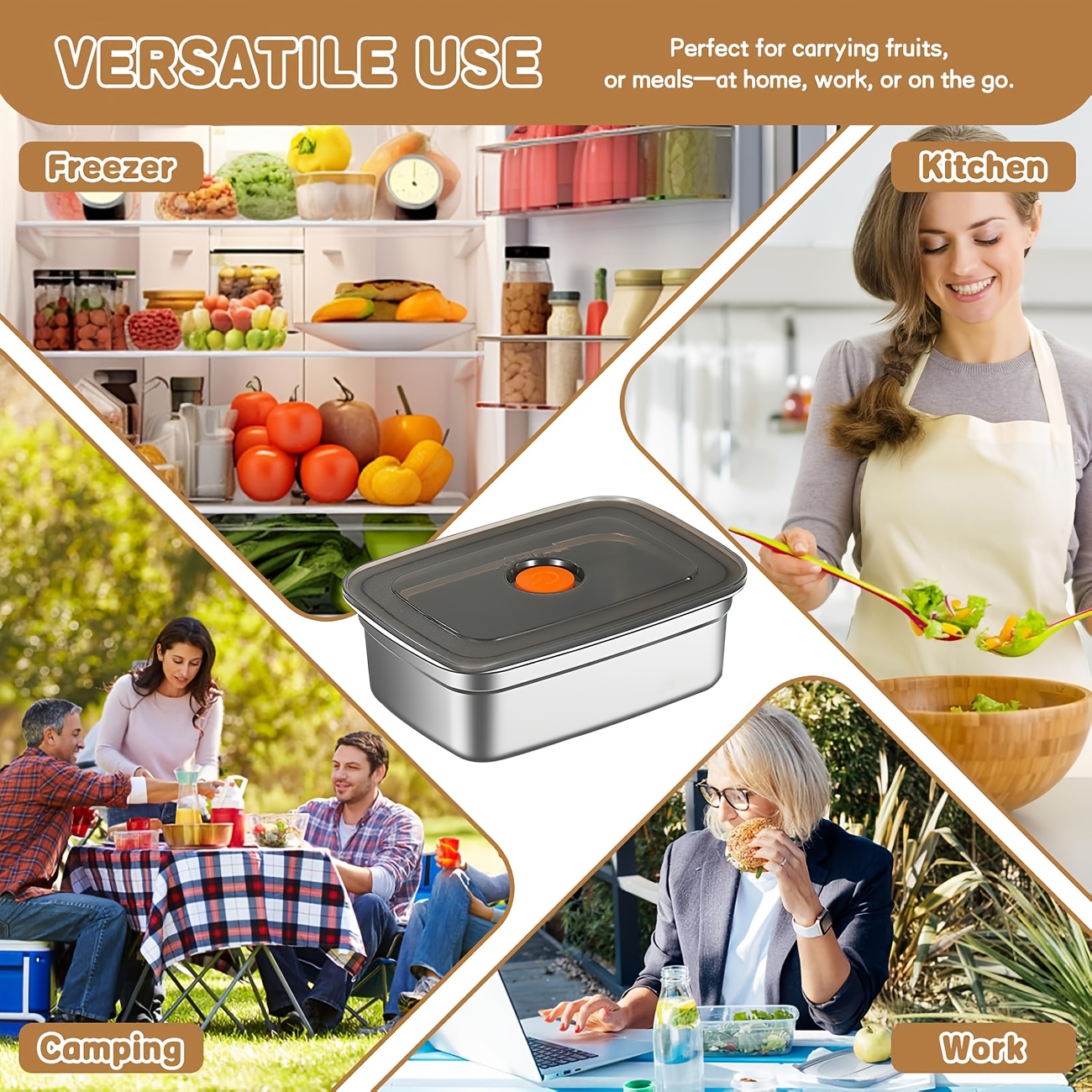 10-Piece Stainless Steel Food  - Food Storage For Restaurant review and price