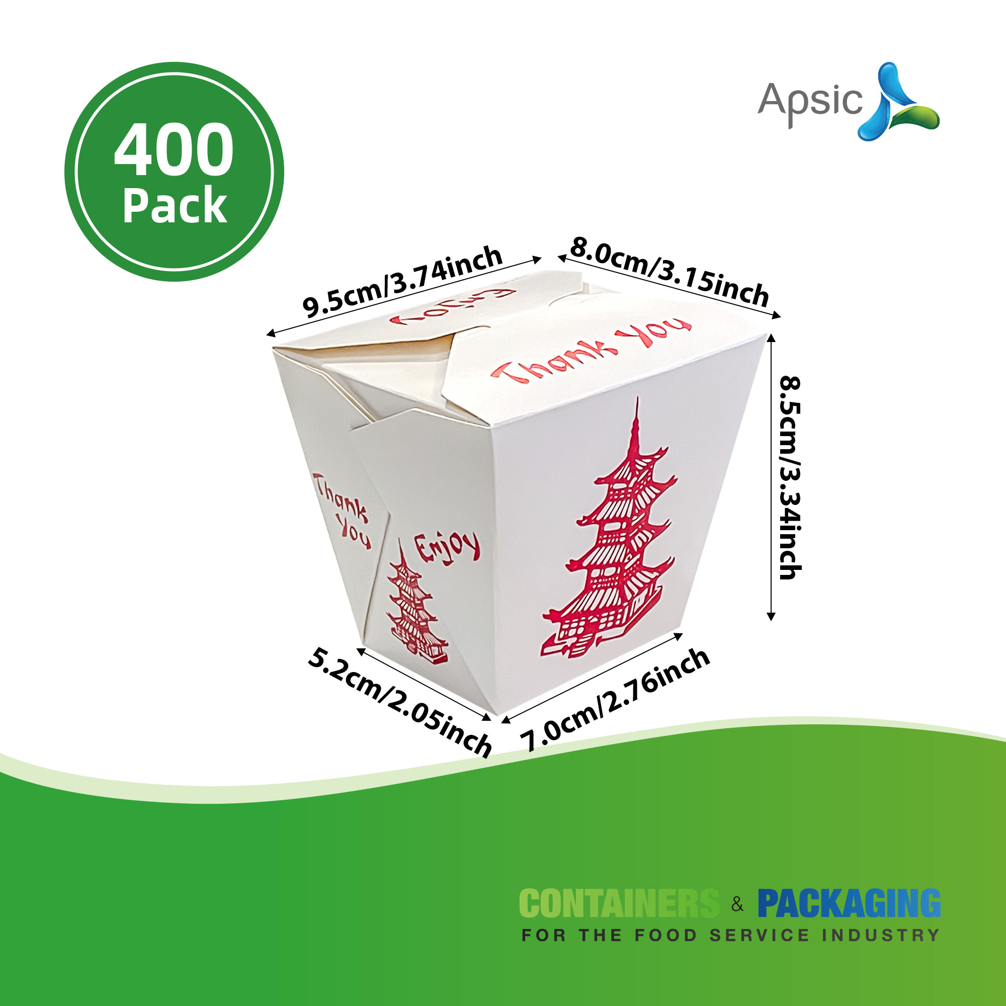 Apsic 400 Pack 16/26/32oz Chin - Food Storage Quart Containers review and price