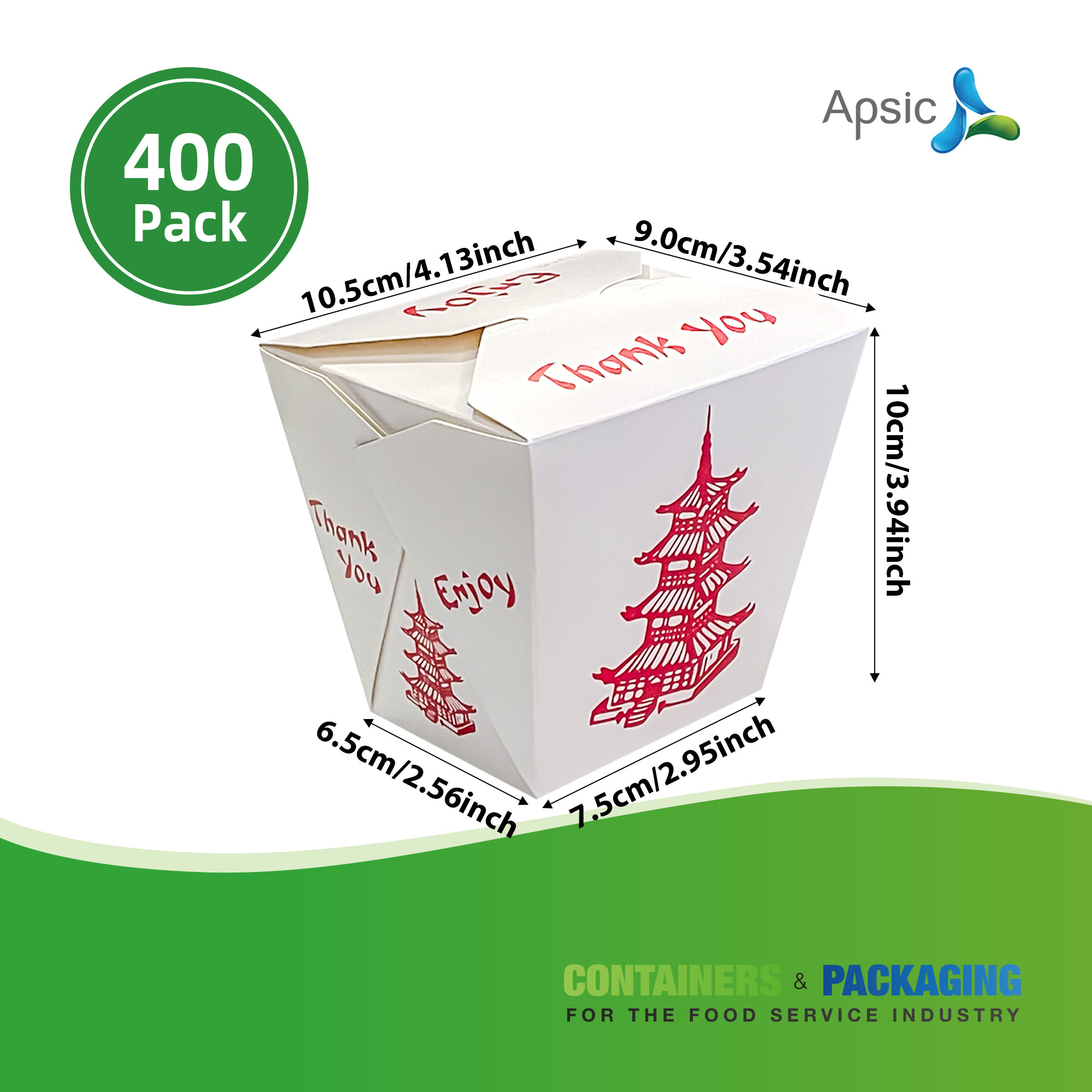 Apsic 400 Pack 16/26/32oz Chin - Food Storage Quart Containers review and price