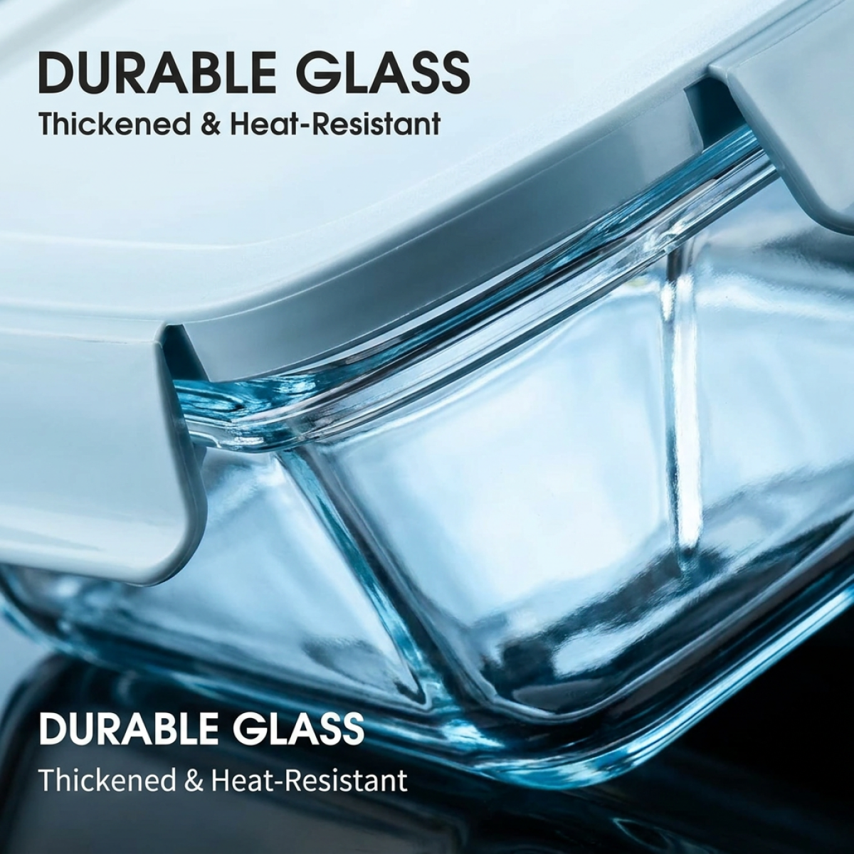 Sky Blue Glass Food Storage Co - Glass Meal Prep Container review and price