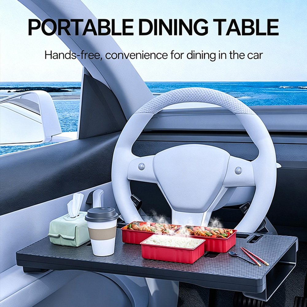 2-in-1 Foldable Car Steering W - Storage Food Tray review and price