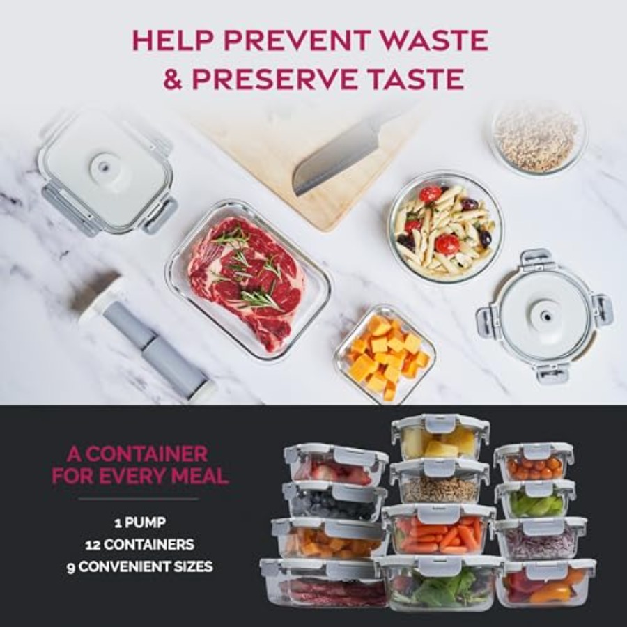 Vacuum Seal Glass Food Storage - Food Storage Vacuum Containers review and price