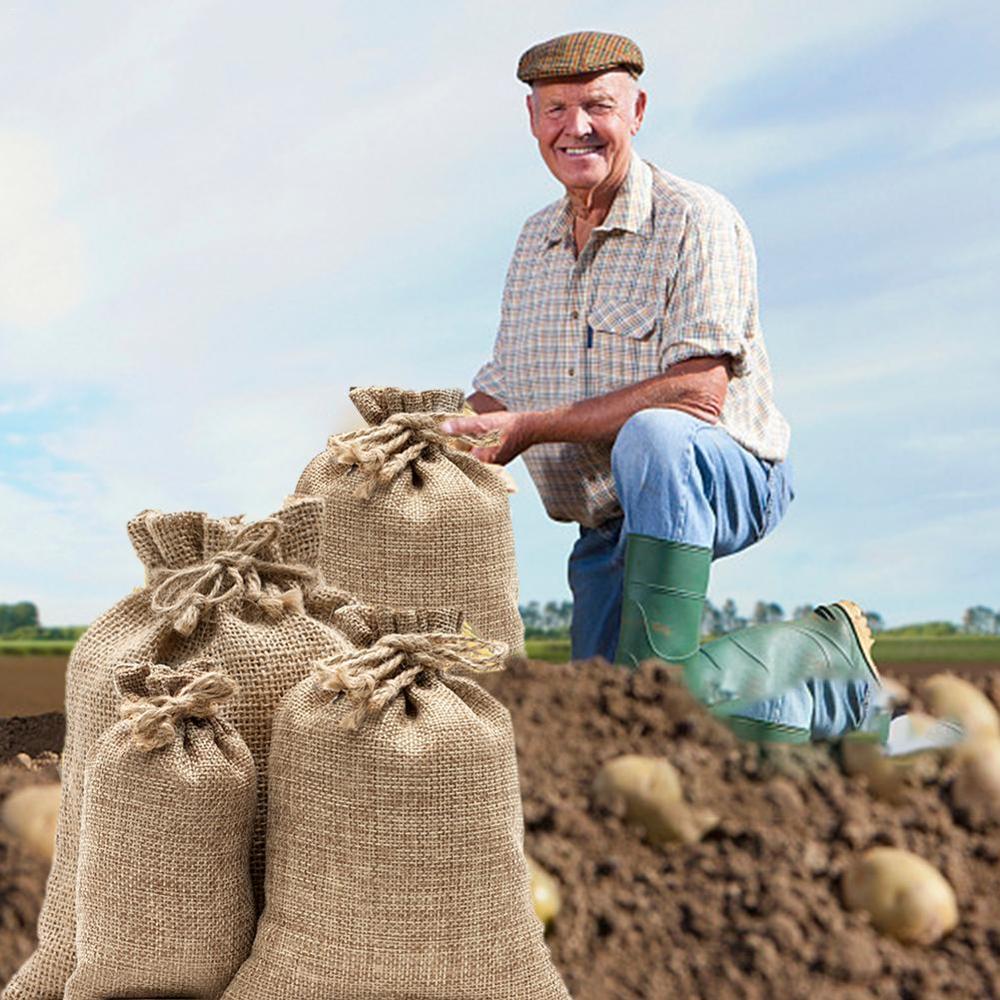 Burlap Potato Sacks Jute Potat - Food Storage Roots review and price