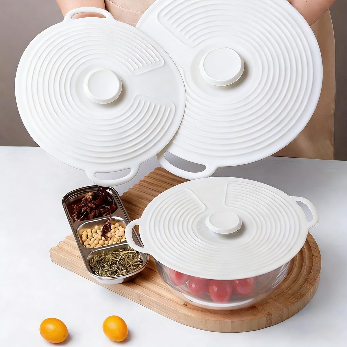 3Pcs Silicone Universal Lid fo - Silicone Stretch Lid review and price