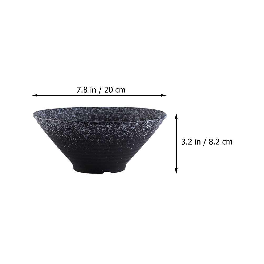 1Pcs Ceramic Ramen Bowl Black  - Food Storage For Restaurant review and price