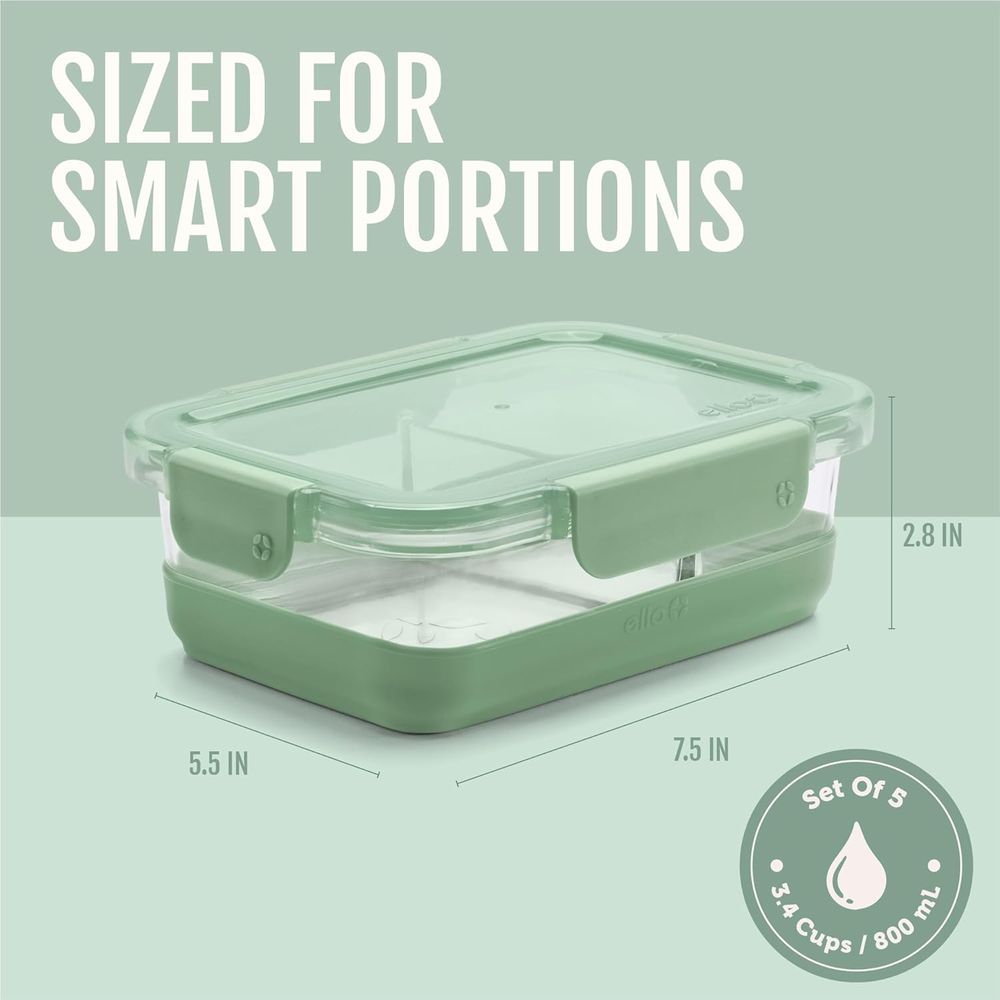 Refresh 3.4 Cup Divided Meal P - Glass Meal Prep Container review and price