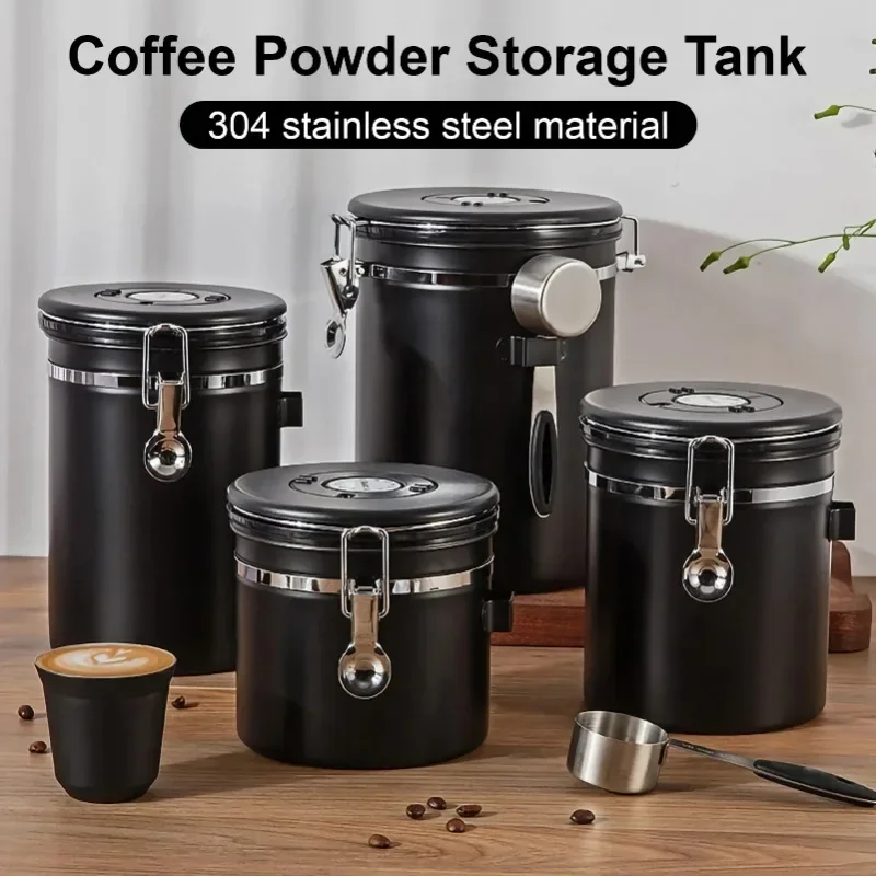 304 Stainless Steel Coffee Bea - Food Storage Vacuum Containers review and price