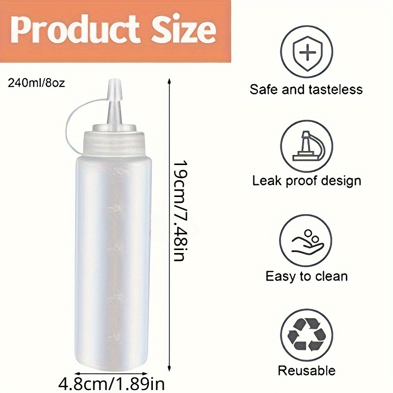 3pcs  Condiment Squeeze Bottle - Salad Dressing Bottle review and price