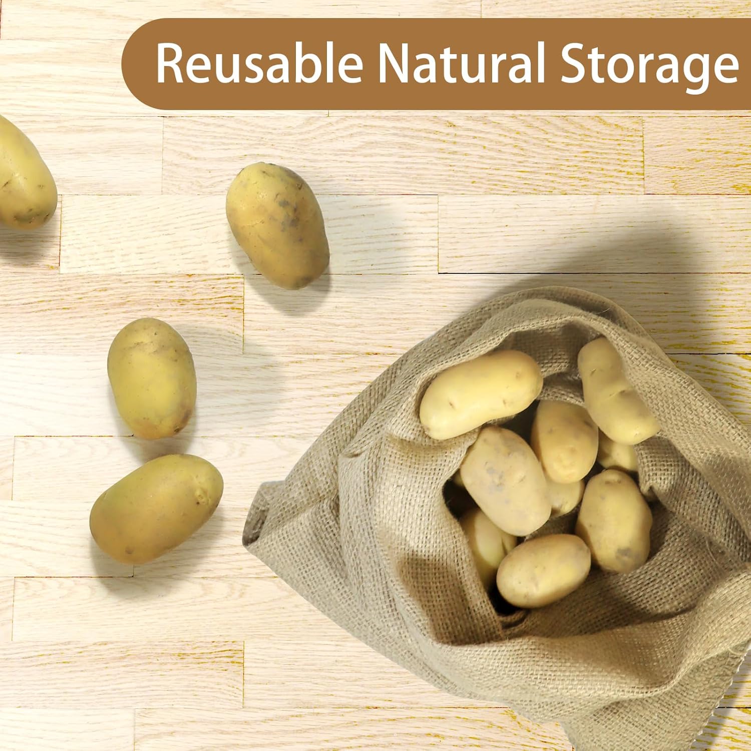 1PC Natural Jute Burlap Sacks  - Food Storage Roots review and price
