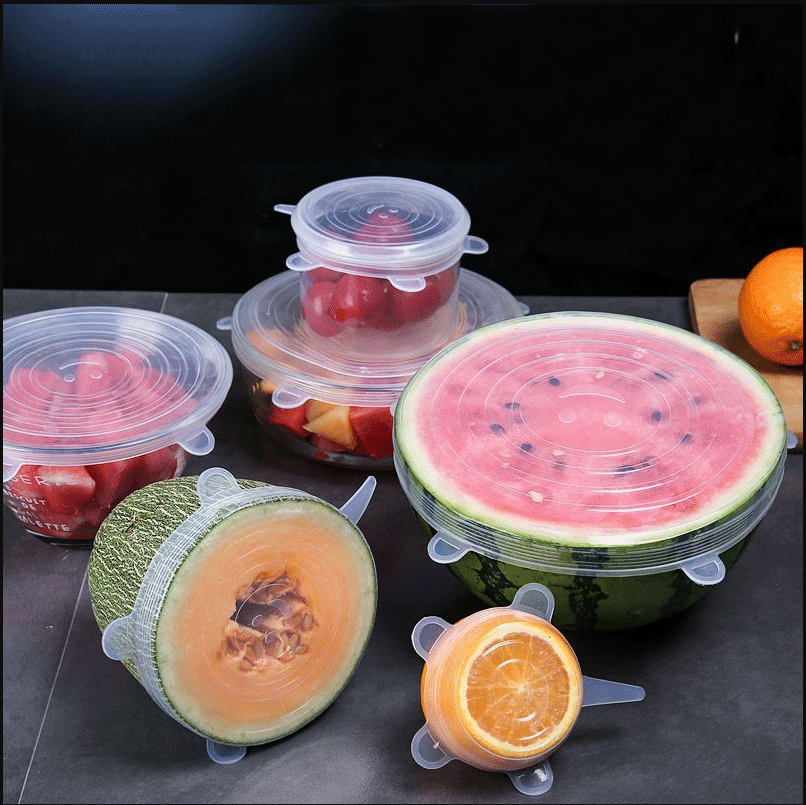 6pcs Silicone Preservation Cov - Silicone Stretch Lid review and price