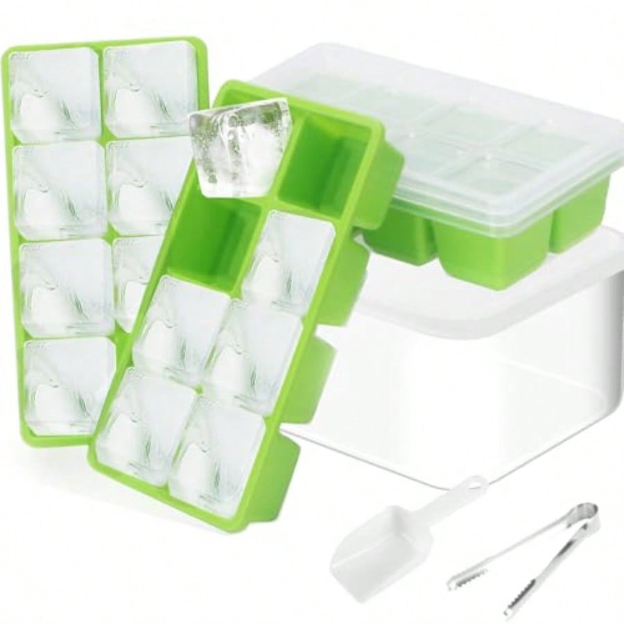 Ice Trays For Freezer With Lid - Storage Food Tray review and price