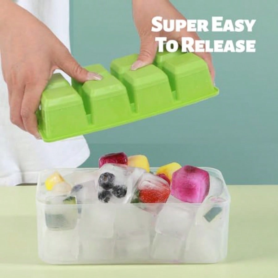 Ice Trays For Freezer With Lid - Storage Food Tray review and price