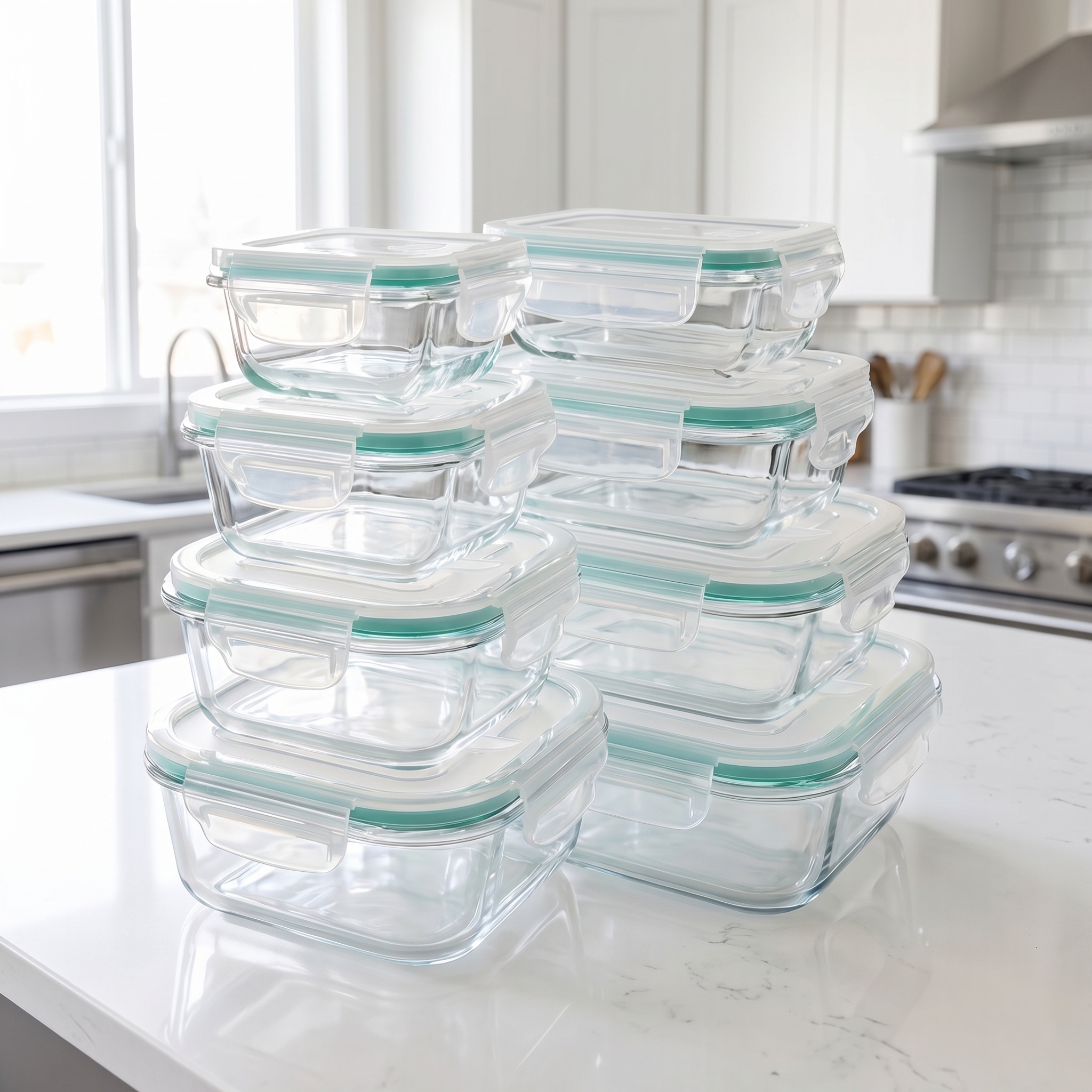 A set of 8 food storage contai - Food Storage For Refrigerator review and price
