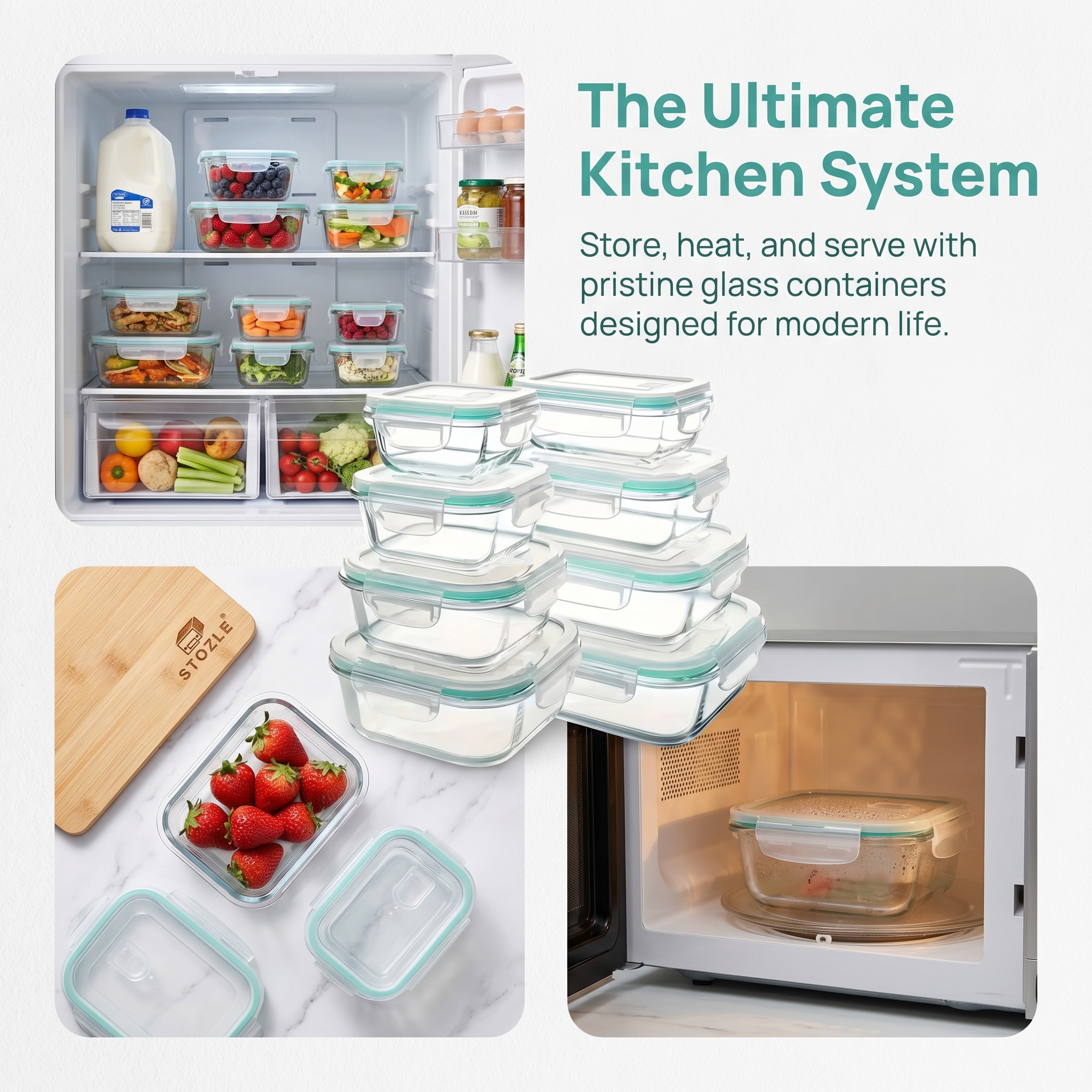 A set of 8 food storage contai - Food Storage For Refrigerator review and price