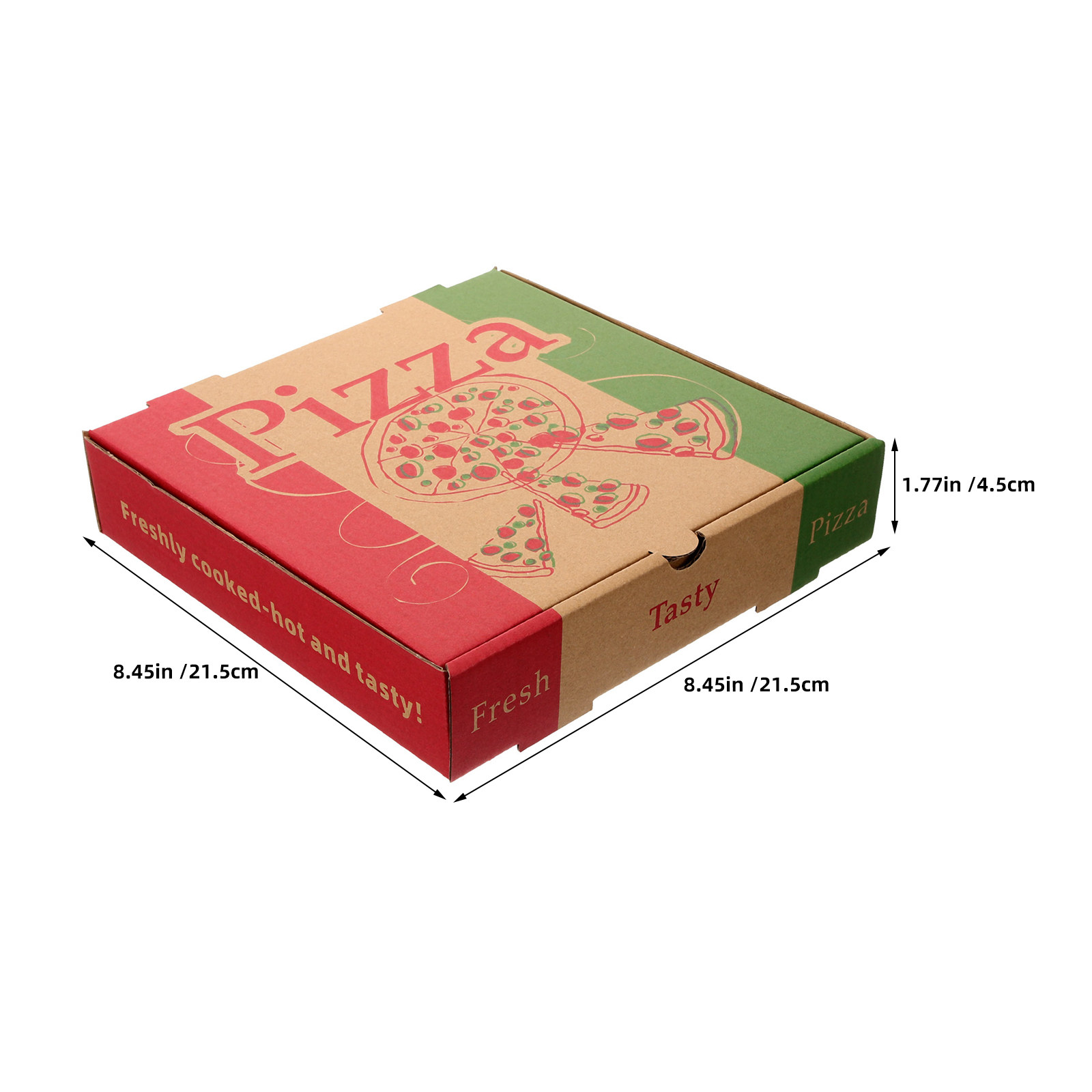 5Pcs 8 Inch Foldable Pizza Sto - Food Storage For Restaurant review and price