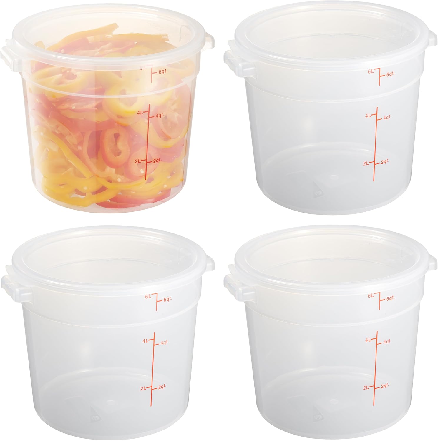 6 Quart Translucent Food Stora - Food Storage Quart Containers review and price