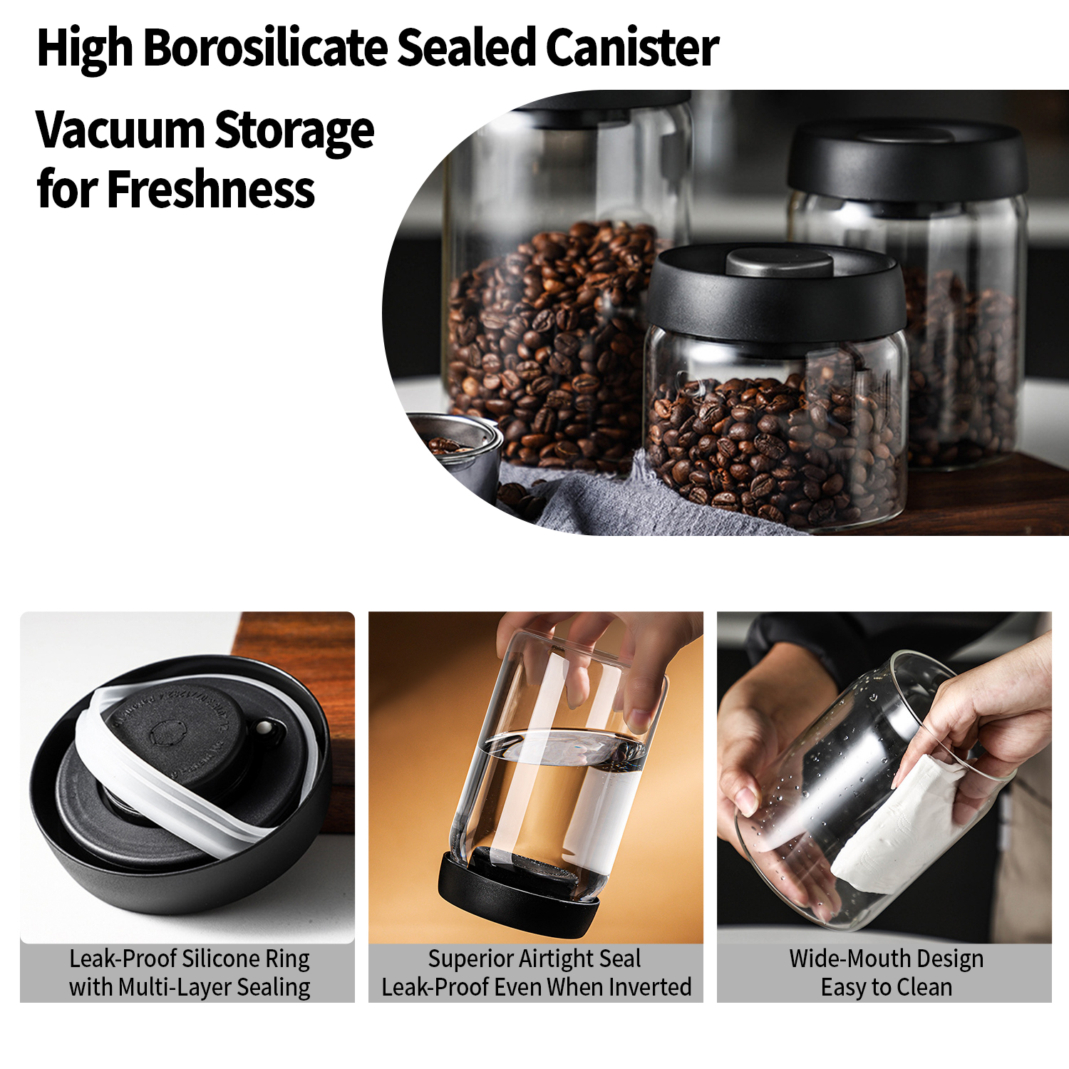 OANKR Vacuum Coffee Canister 5 - Food Storage Vacuum Containers review and price