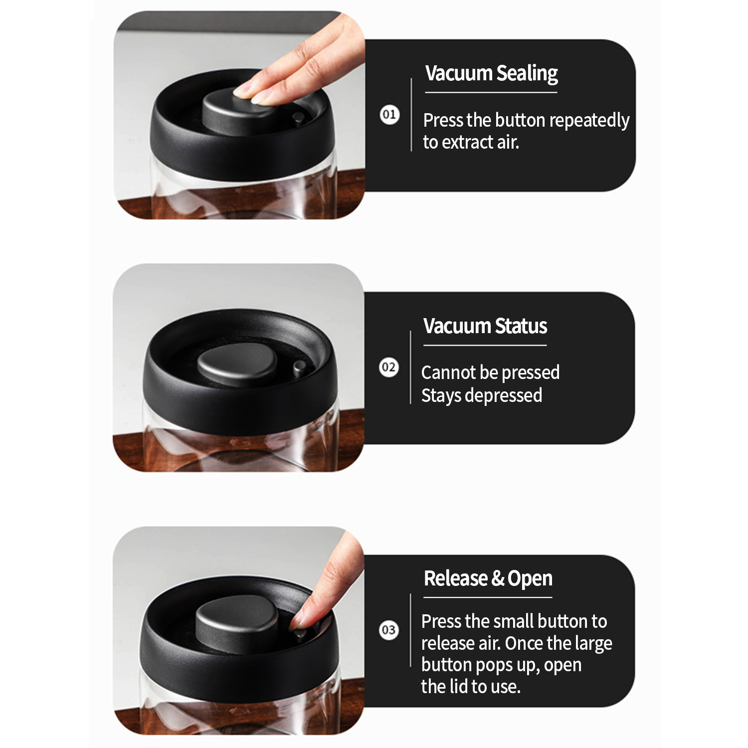 OANKR Vacuum Coffee Canister 5 - Food Storage Vacuum Containers review and price