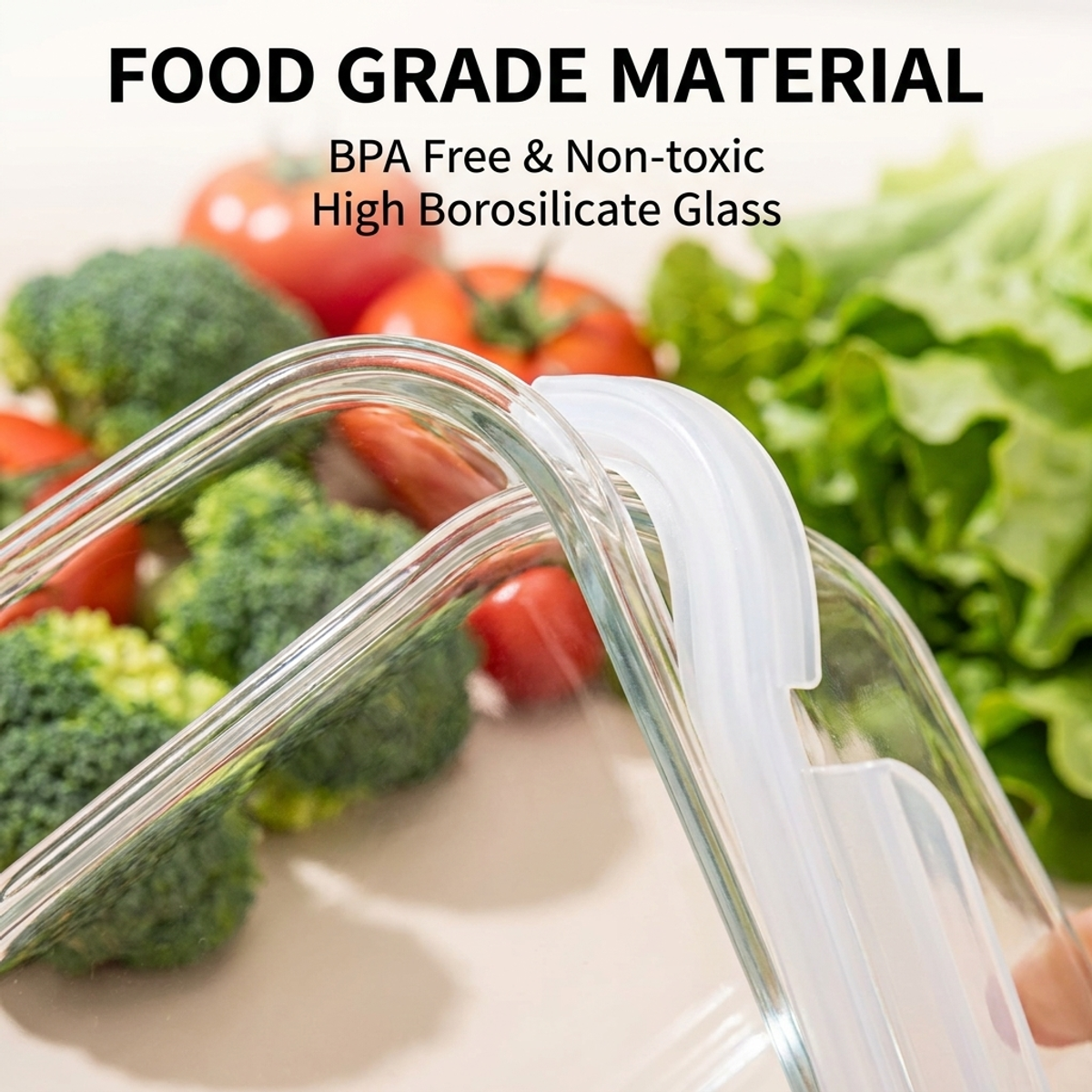 Premium White Glass Food Conta - Glass Meal Prep Container review and price