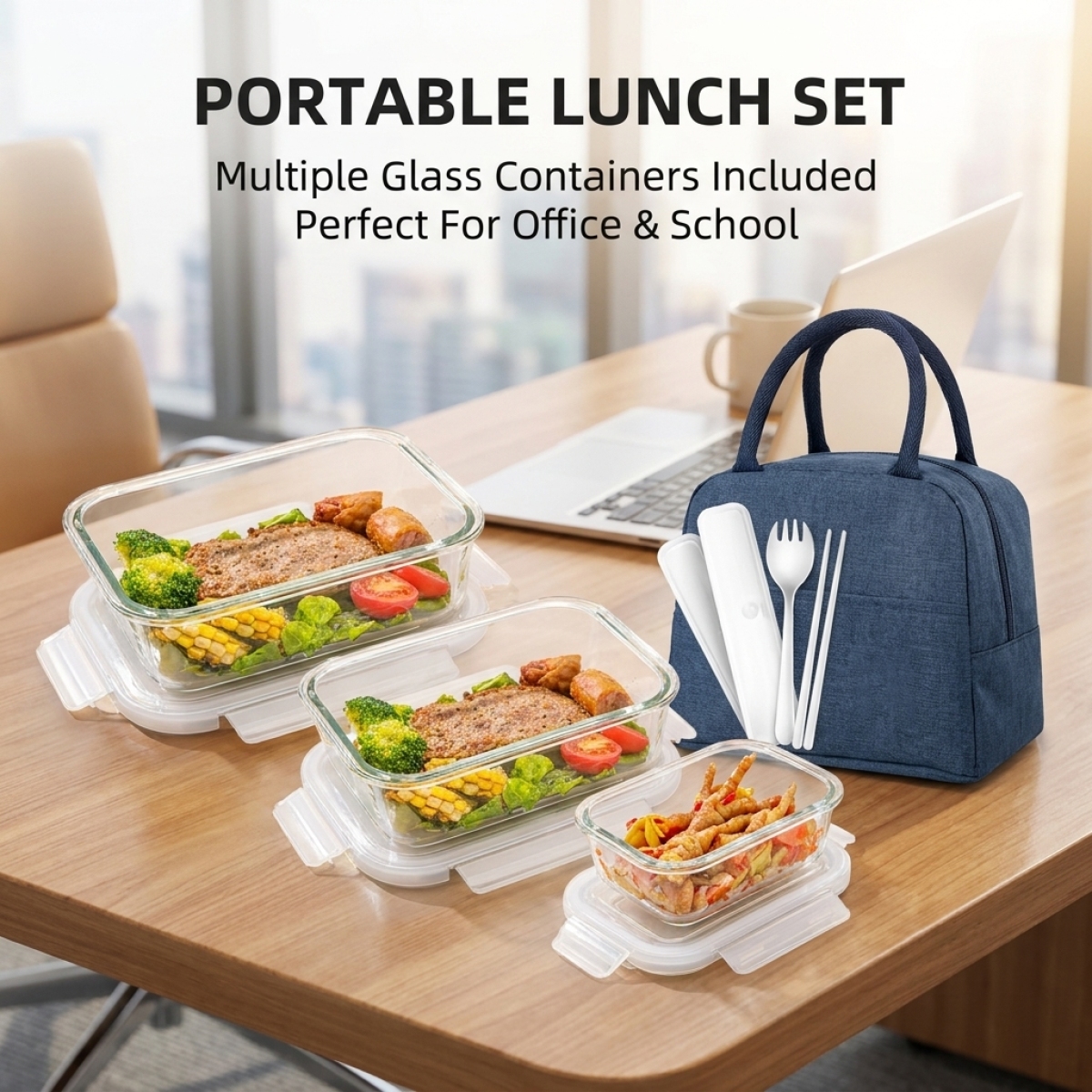 Premium White Glass Food Conta - Glass Meal Prep Container review and price