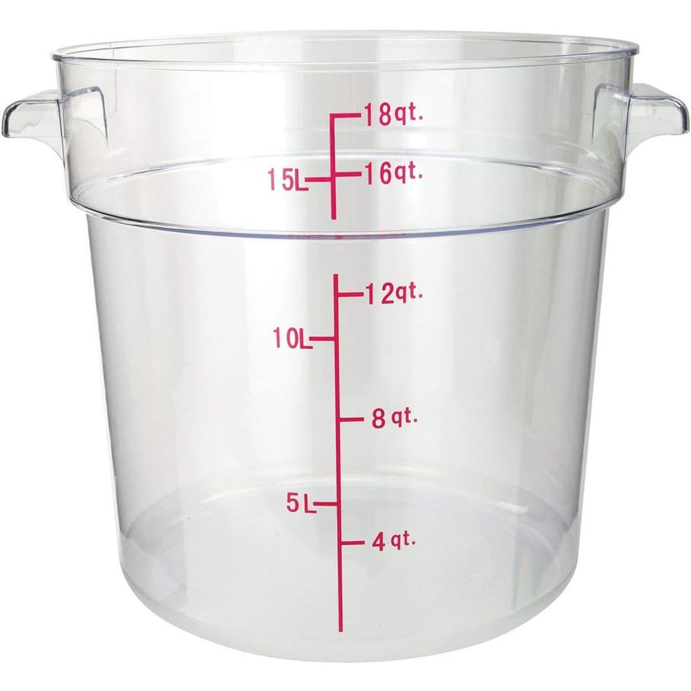 18-Quart Round Clear Food Stor - Food Storage Quart Containers review and price