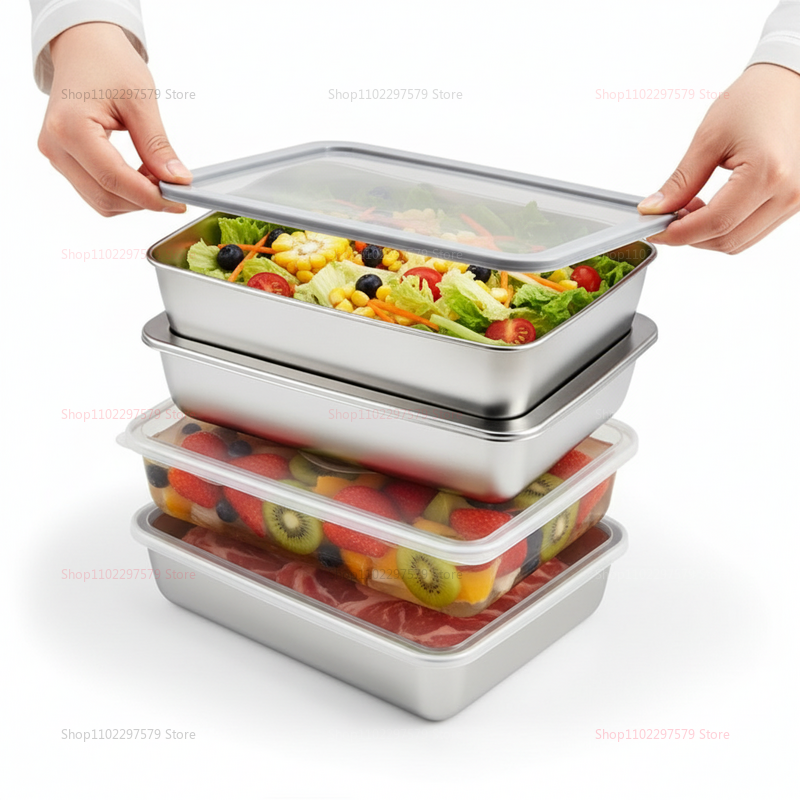 Plate Stainless Steel Food Con - Storage Food Tray review and price
