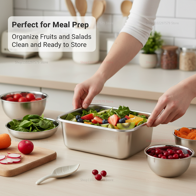 Plate Stainless Steel Food Con - Storage Food Tray review and price