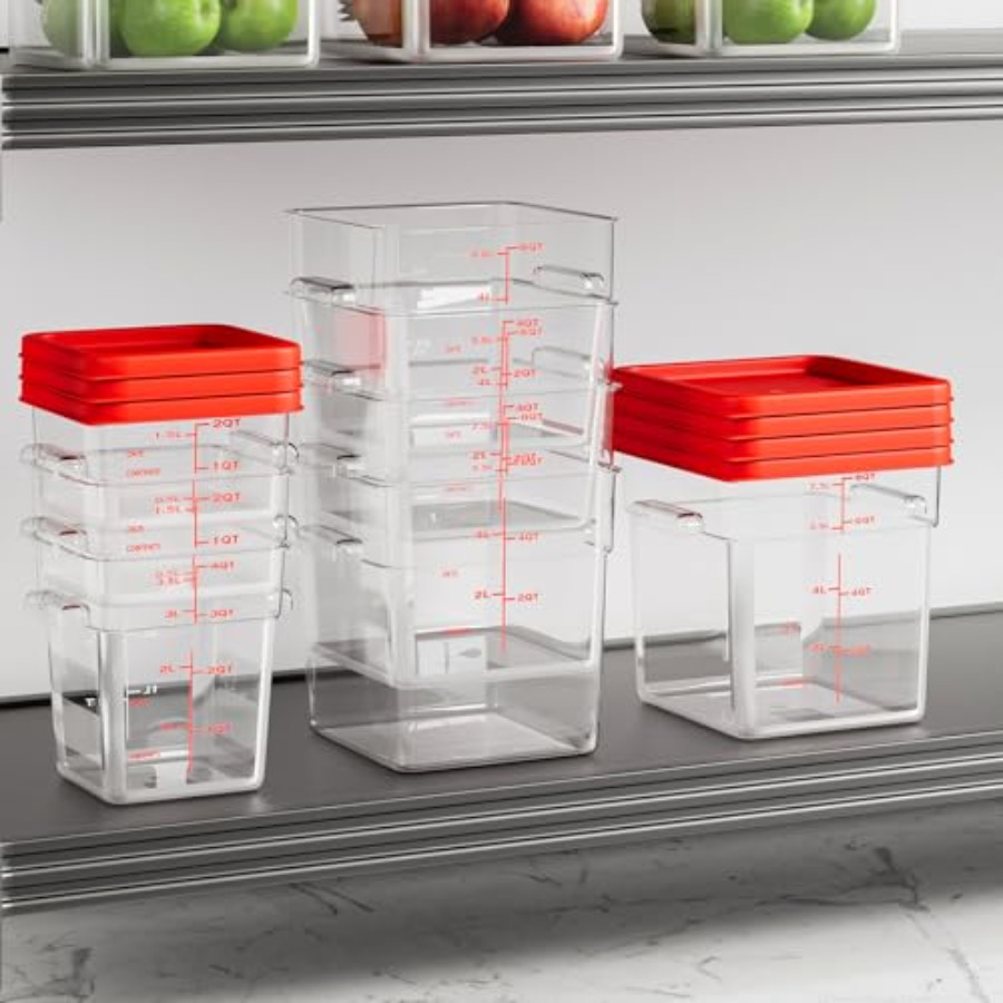 6 Quart Set of 4 Food Storage  - Food Storage Quart Containers review and price