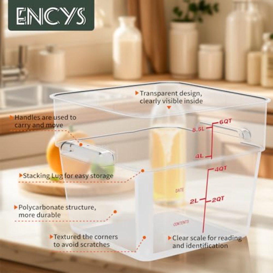 6 Quart Set of 4 Food Storage  - Food Storage Quart Containers review and price