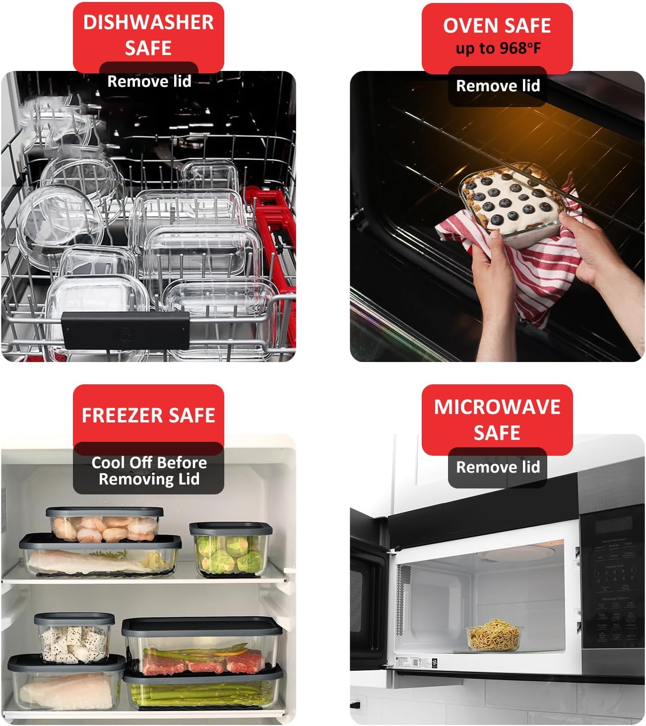 7 Pack Glass Meal Prep Contain - Glass Meal Prep Container review and price