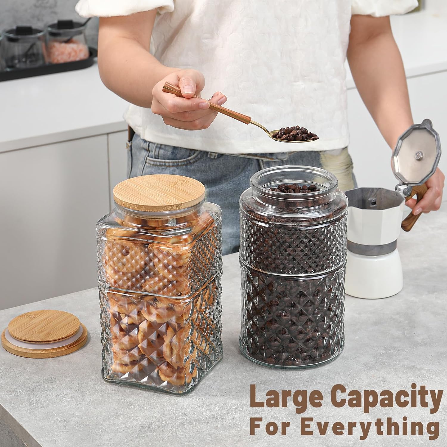 0.7Gallon/2600ml Glass Cookie  - Food Storage And Containers review and price